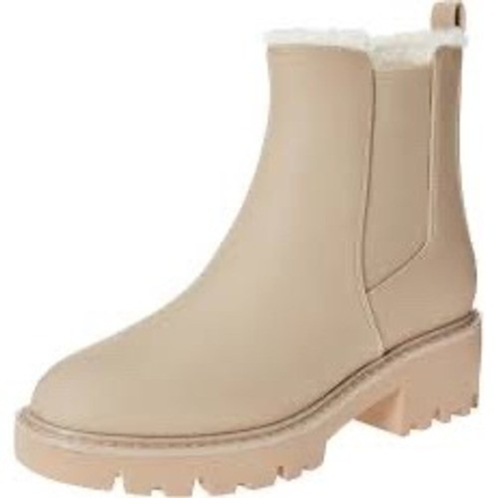 The Drop Women's Campbell Sherpa Chelsea Boot Taupe‎ Size 9 NIB